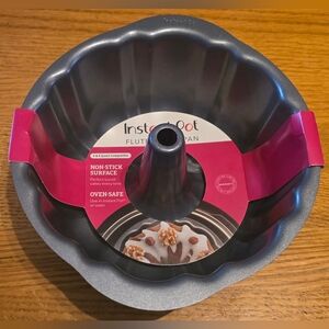 Instant Pot Non-Stick Gray Bundt Pan - Fluted Cake Mold